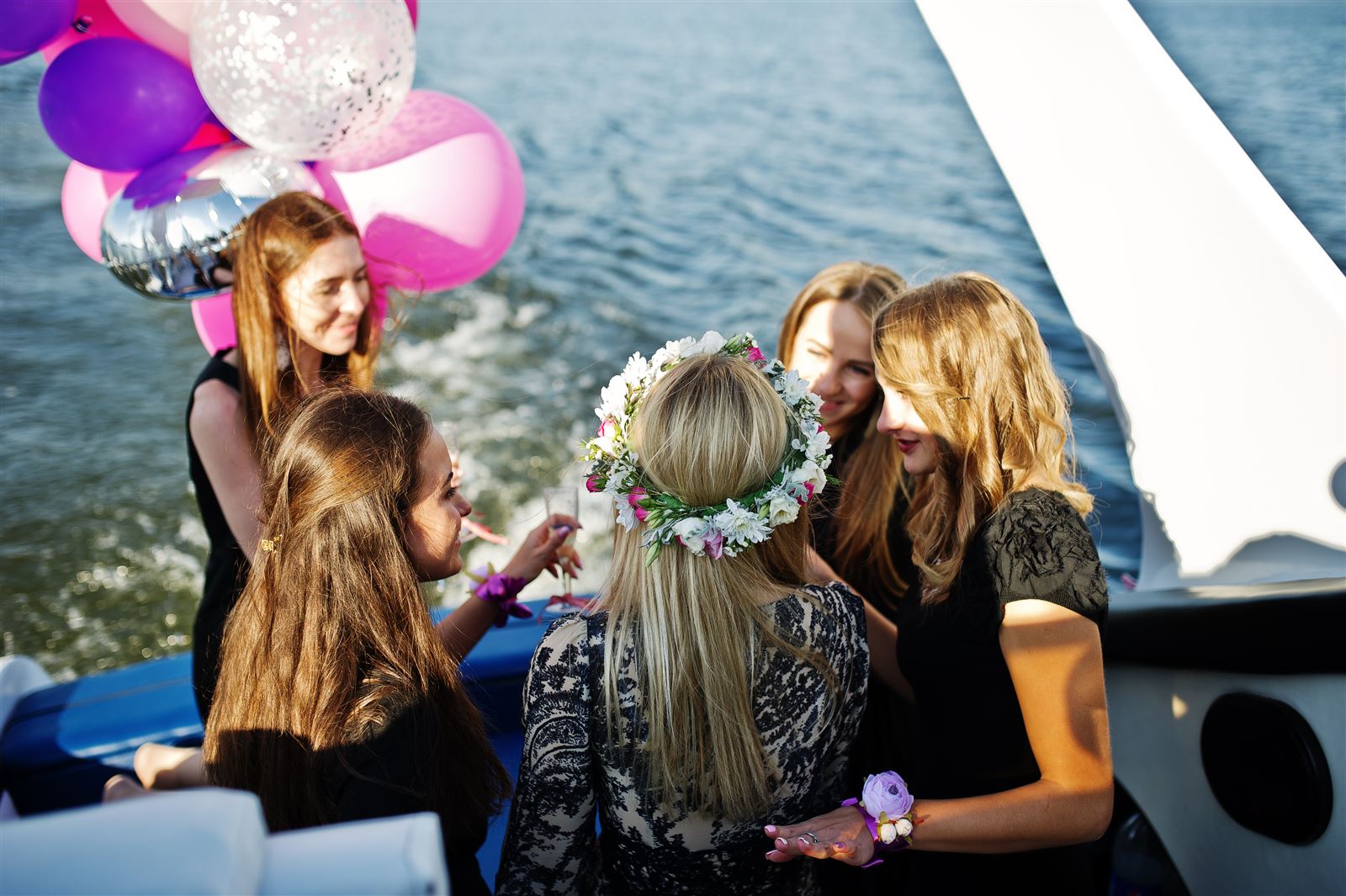 Feest op de boot